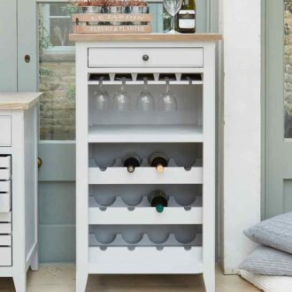 signature wine rack & storage cabinet